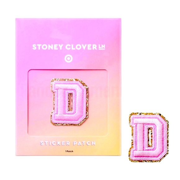 Stoney Clover Lane Accessories - Target x Stoney Clover Lane Pink Letter “D” Sticker Patch